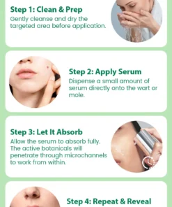 Oveallgo® Korean DermaClear Reedle Shot 100 Wart & Mole Eraser Serum