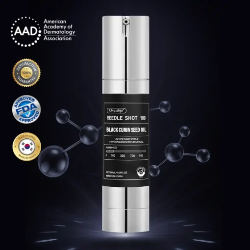 Oveallgo® Korean HerbErase Reedle Shot 100 Black Cumin Seed Oil Dark Spot Corrector Serum