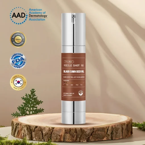Oveallgo® Korean HerbErase Reedle Shot 100 Black Cumin Seed Oil Dark Spot Peel-Off Facial Mask