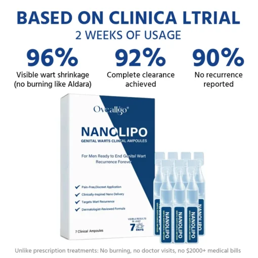 Oveallgo® NANOLIPO GENITAL WARTS CLINICAL AMPOULES